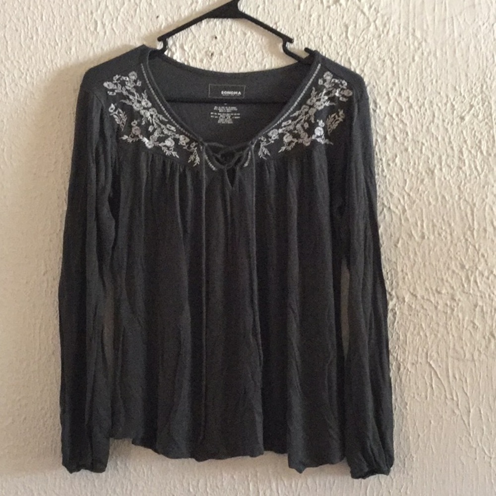 Green Flowy Top
